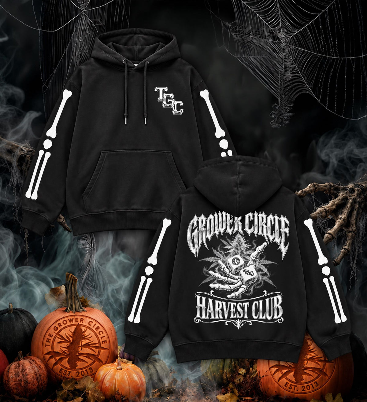 TGC Halloween Harvest Club Hoodie - Glow in the Dark